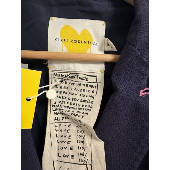 Kerri Rosenthal Harper Blazer in Blue Size Medium NWT - Picture 4 of 5